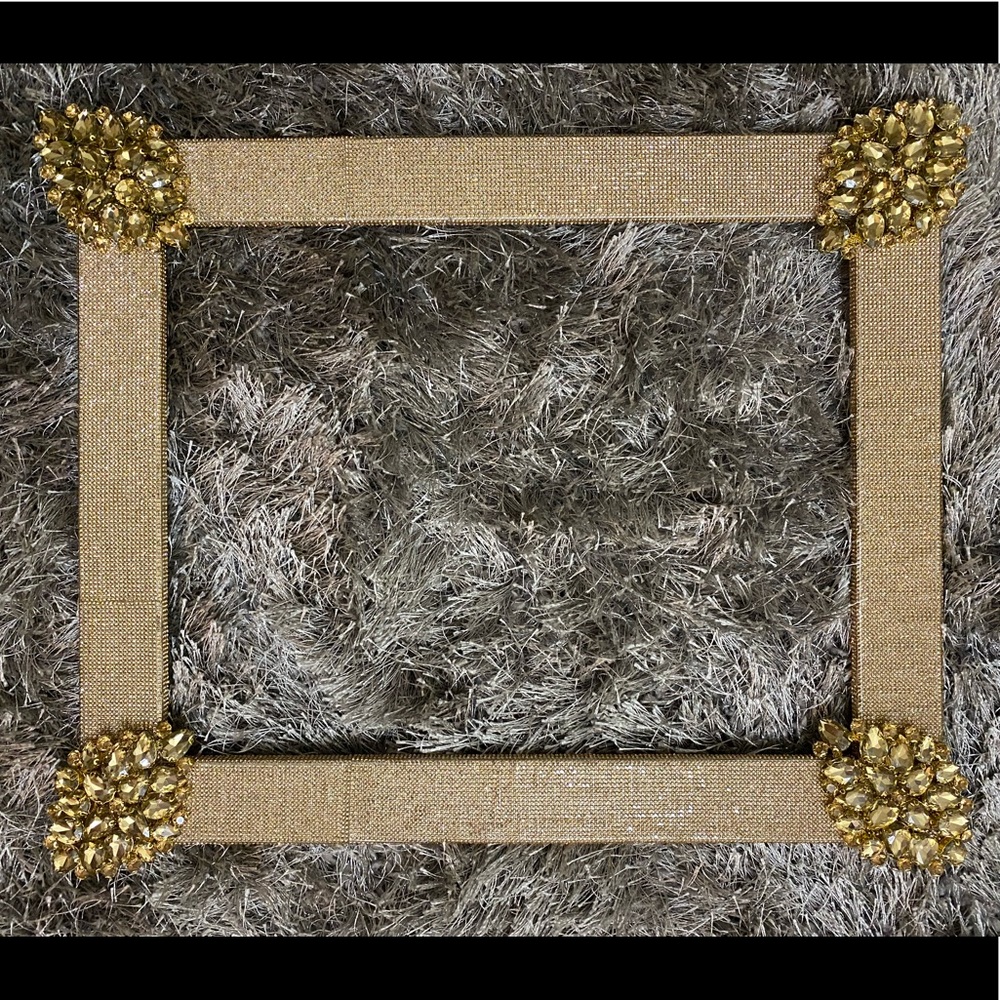Swarovski crystal bedazzled mirror 17”x14”